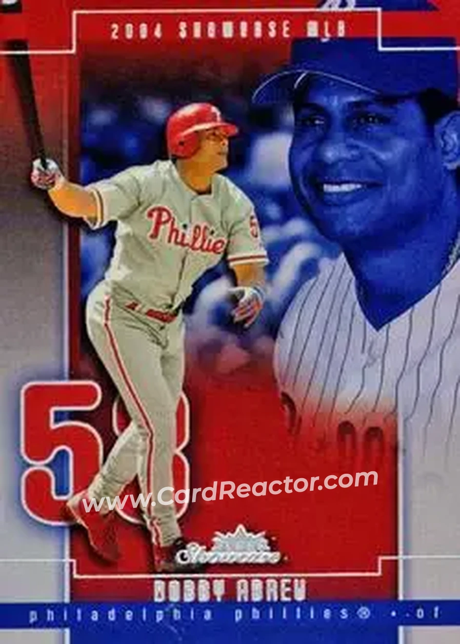 2004 Fleer Showcase #61 - Bob Abreu - Philadelphia Phillies - Front 2004 Fleer Showcase #61 - Bob Abreu - Philadelphia Phillies - Front