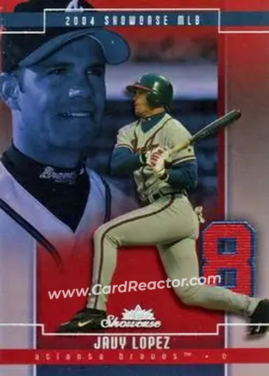 2004 Fleer Showcase #63 - Javier Lopez - Atlanta Braves - Front