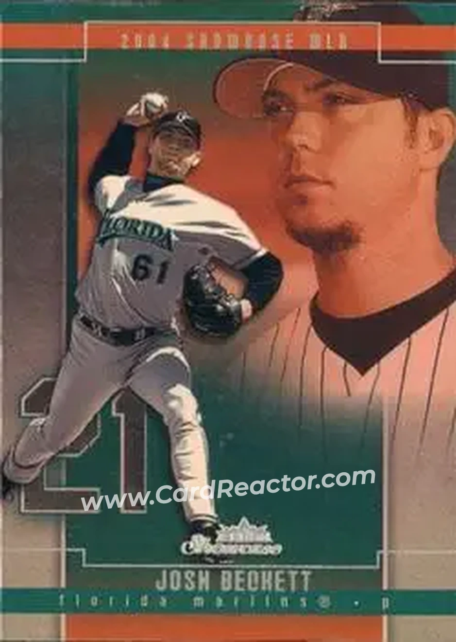 2004 Fleer Showcase #64 - Josh Beckett - Florida Marlins - Front