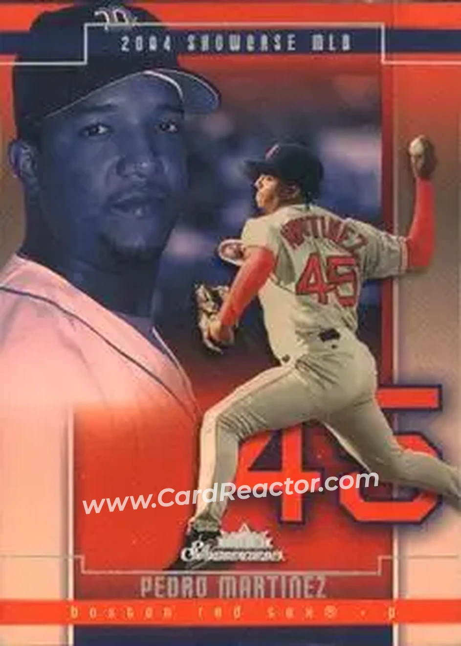 2004 Fleer Showcase #68 - Pedro Martinez - Boston Red Sox - Front