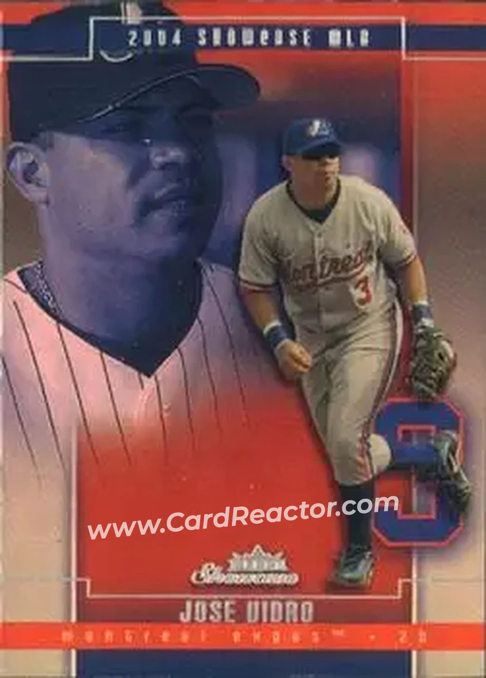 2004 Fleer Showcase #70 - Jose Vidro - Montreal Expos - Front