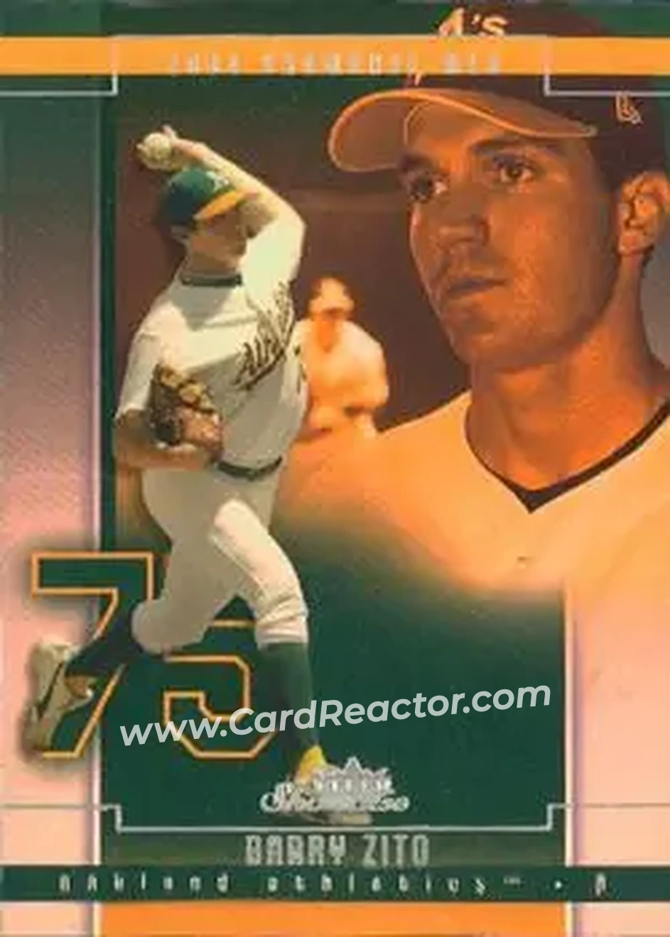 2004 Fleer Showcase #72 - Barry Zito - Oakland Athletics - Front