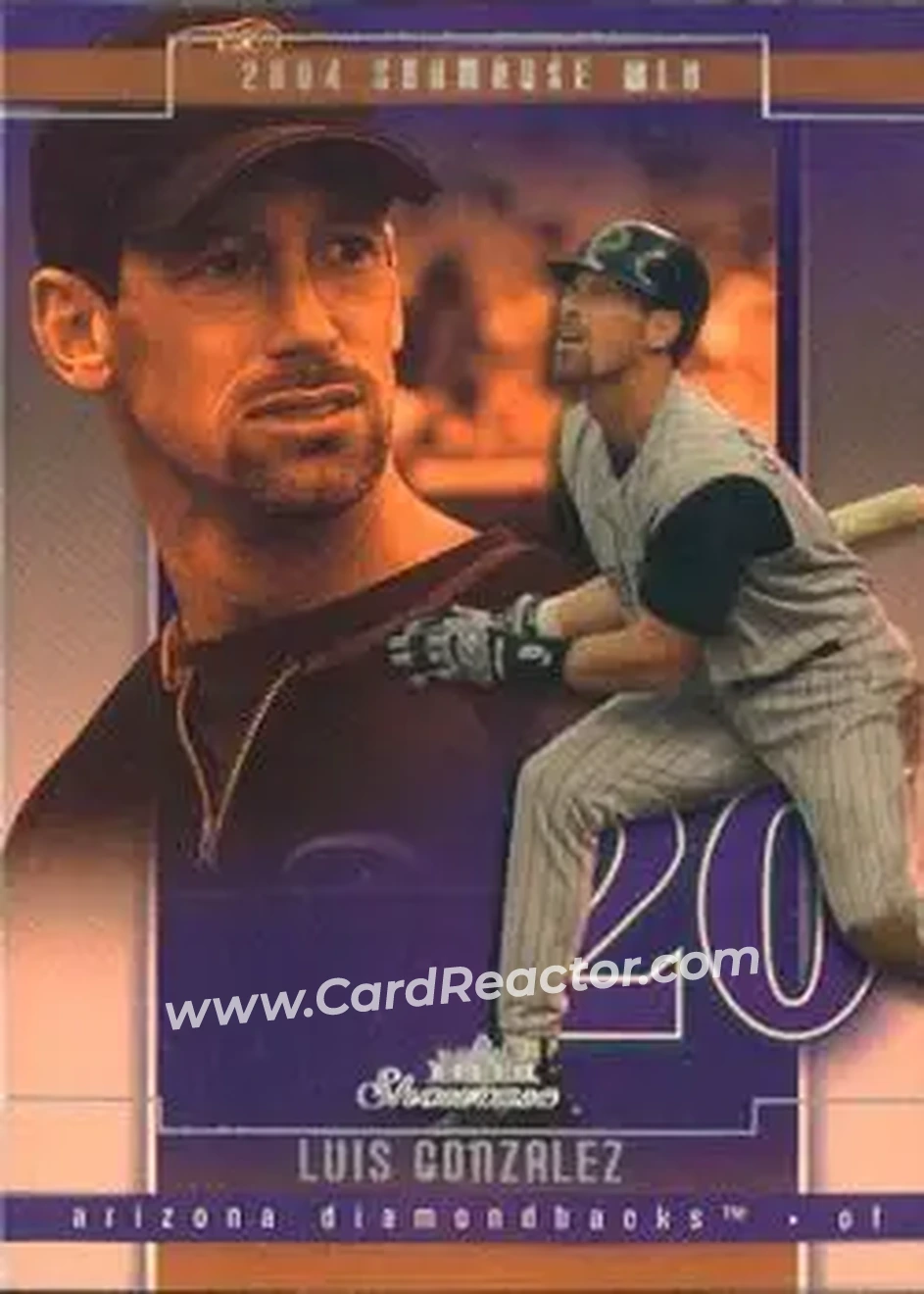 2004 Fleer Showcase #75 - Luis Gonzalez - Arizona Diamondbacks - Front
