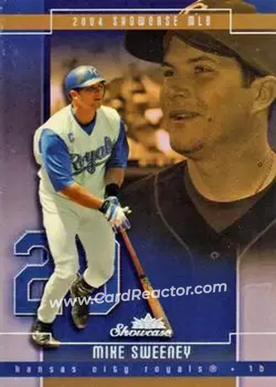 2004 Fleer Showcase #81 - Mike Sweeney - Kansas City Royals - Front 2004 Fleer Showcase #81 - Mike Sweeney - Kansas City Royals - Front