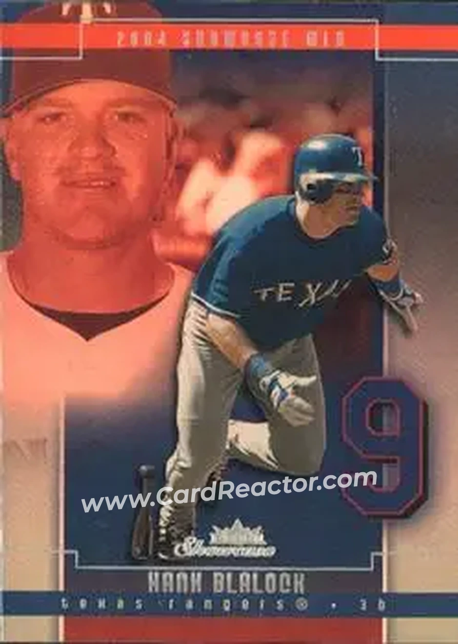 2004 Fleer Showcase #82 - Hank Blalock - Texas Rangers - Front 2004 Fleer Showcase #82 - Hank Blalock - Texas Rangers - Front