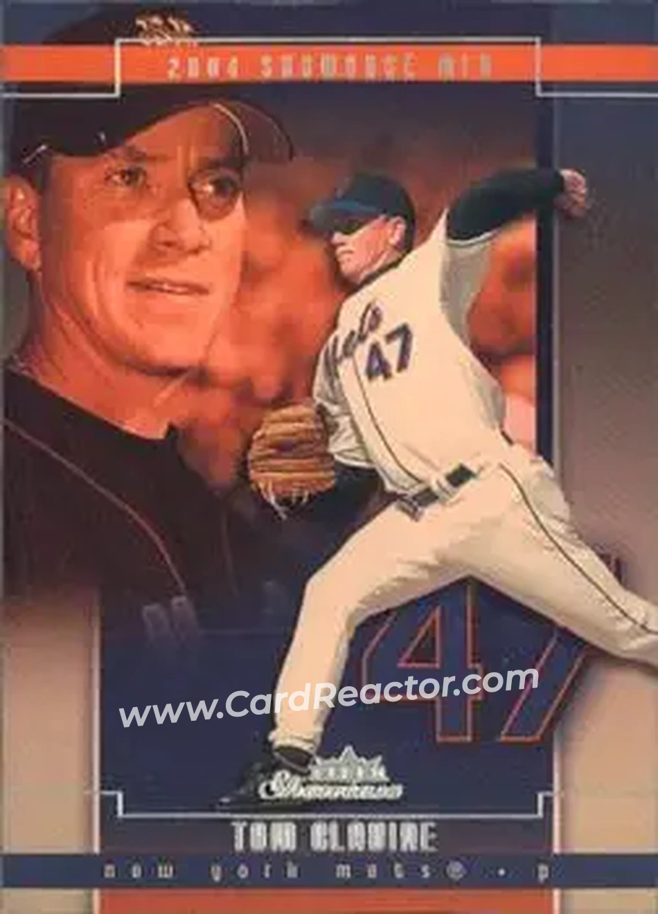 2004 Fleer Showcase #92 - Tom Glavine - New York Mets - Front