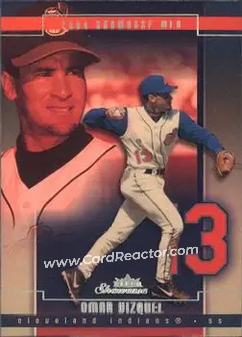 2004 Fleer Showcase #97 - Omar Vizquel - Cleveland Indians - Front