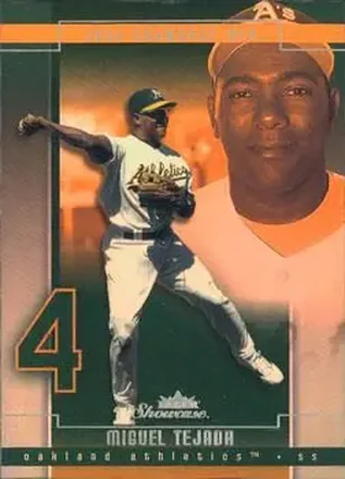 2004 Fleer Showcase #99 - Miguel Tejada - Oakland Athletics