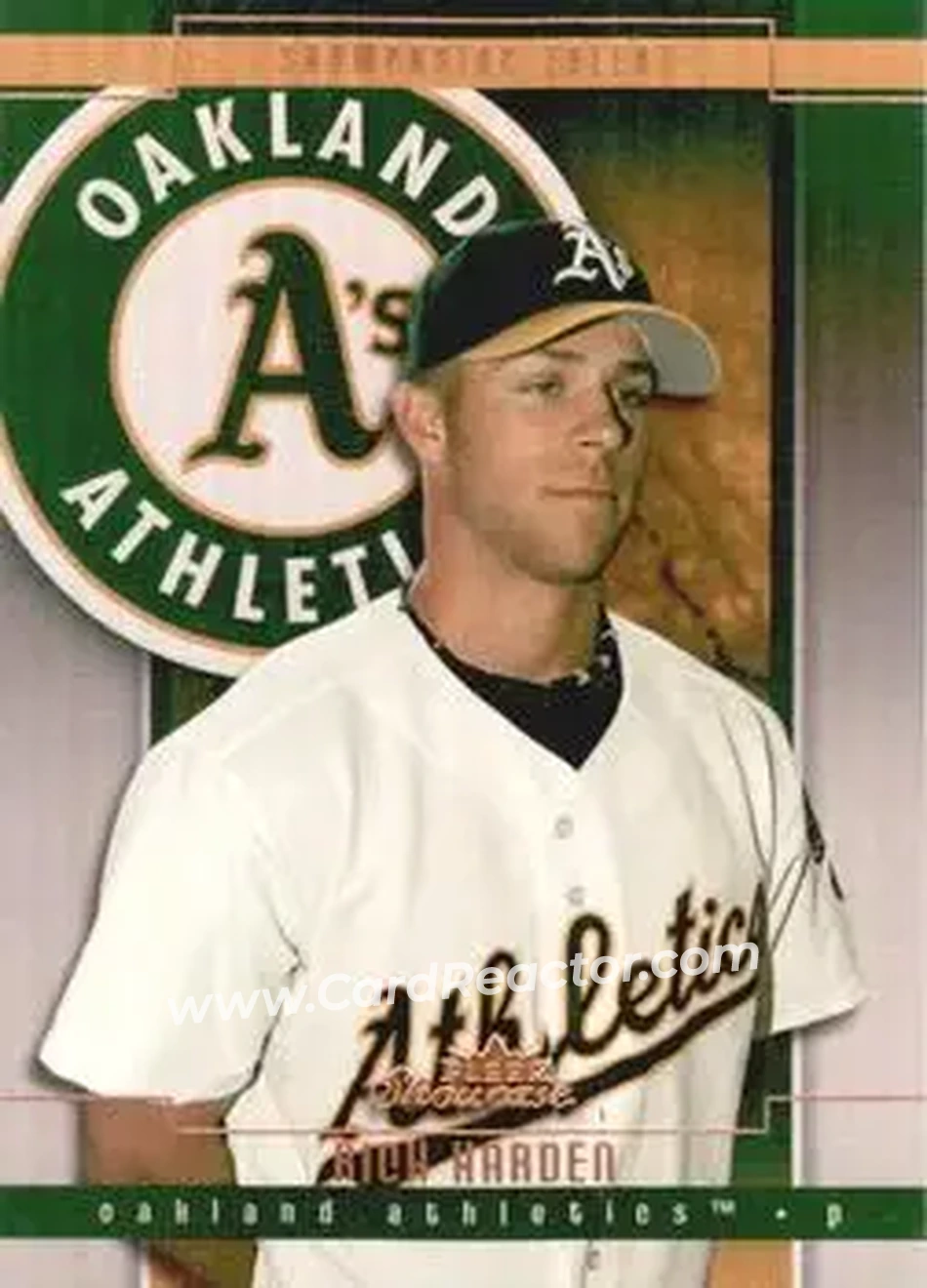 2004 Fleer Showcase #103 - Rich Harden - Oakland Athletics - Front 2004 Fleer Showcase #103 - Rich Harden - Oakland Athletics - Front