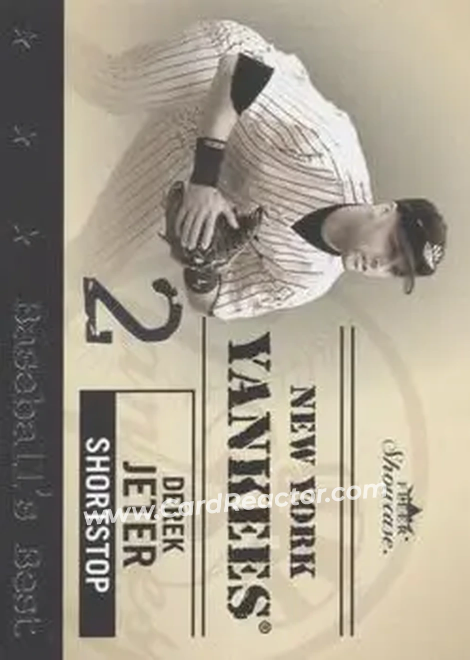 2004 Fleer Showcase - Baseball's Best #1 BB - Derek Jeter - New York Yankees - Front