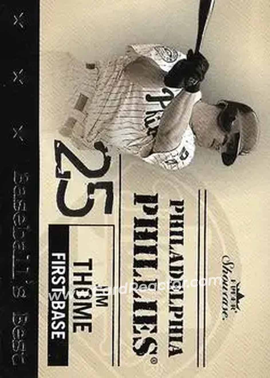 2004 Fleer Showcase - Baseball's Best #8 BB - Jim Thome - Philadelphia Phillies - Front 2004 Fleer Showcase - Baseball's Best #8 BB - Jim Thome - Philadelphia Phillies - Front
