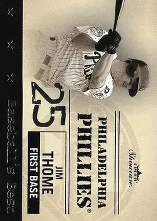 2004 Fleer Showcase - Baseball's Best #8 BB - Jim Thome - Philadelphia Phillies