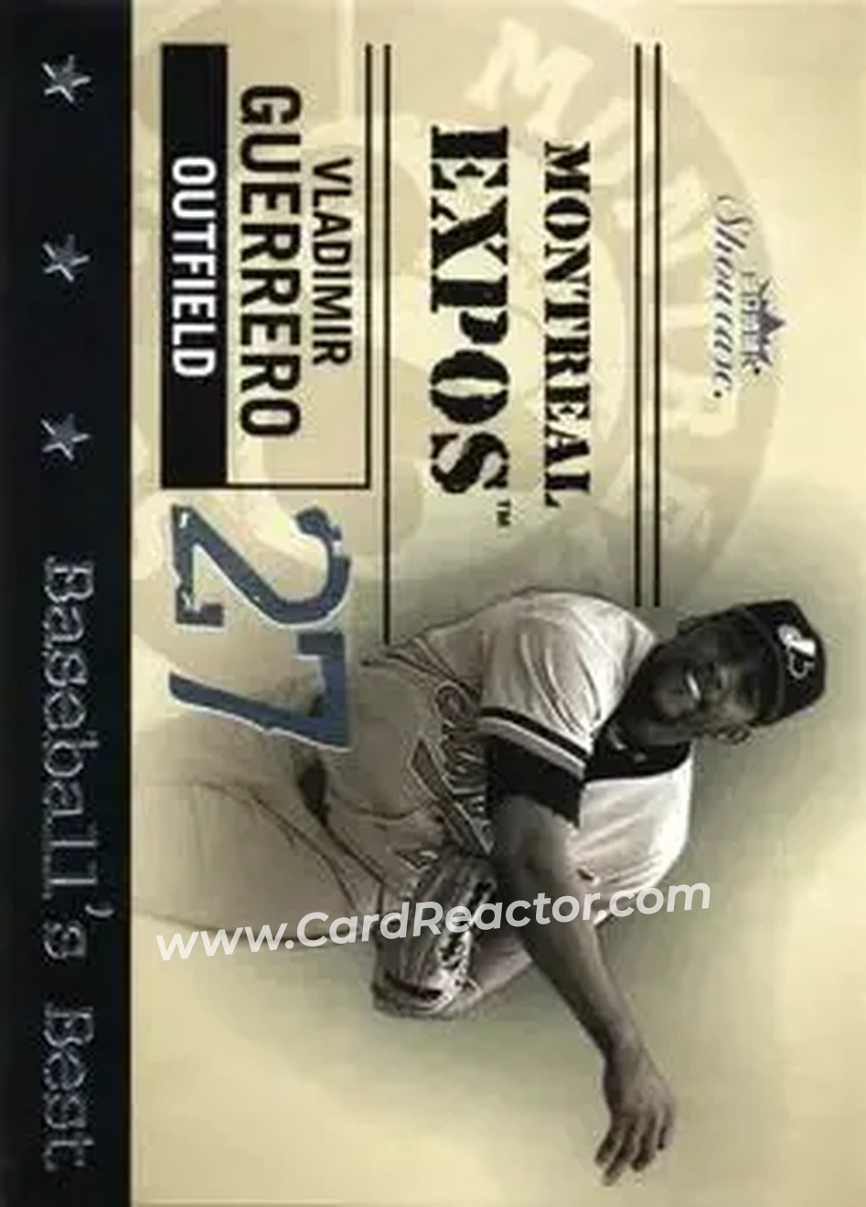 2004 Fleer Showcase - Baseball's Best #10 BB - Vladimir Guerrero - Montreal Expos - Front