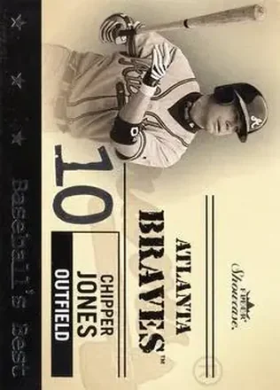 2004 Fleer Showcase - Baseball's Best #14 BB - Chipper Jones - Atlanta Braves