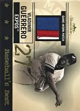2004 Fleer Showcase - Baseball's Best Game-Worn Patch #BBP/VG - Vladimir Guerrero - Montreal Expos