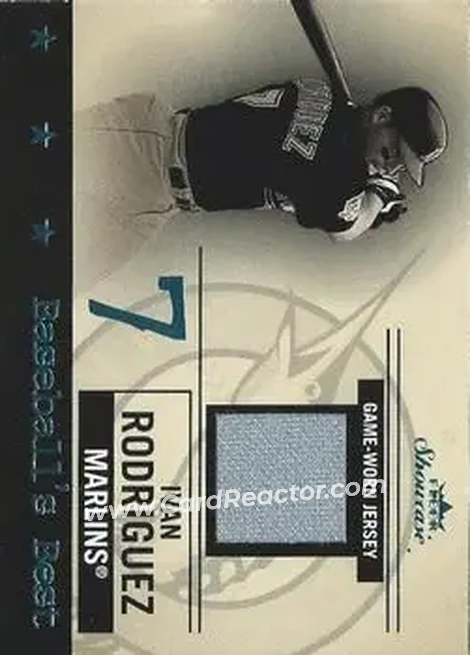 2004 Fleer Showcase - Baseball's Best Game-Worn #BB/IR - Ivan Rodriguez - Florida Marlins - Front