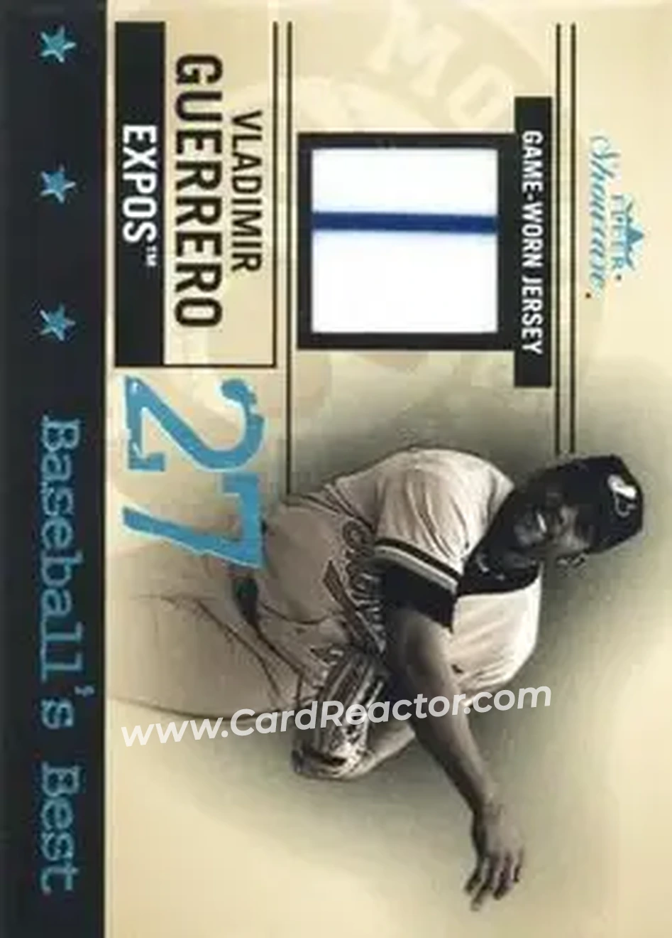 2004 Fleer Showcase - Baseball's Best Game-Worn #BB/VG - Vladimir Guerrero - Montreal Expos - Front
