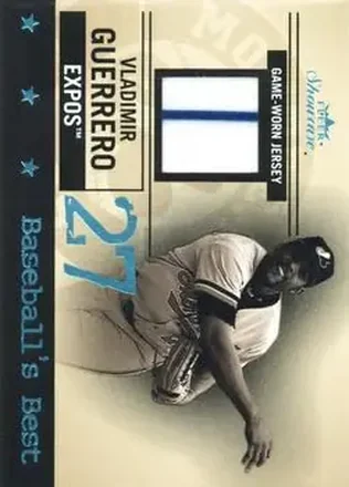 2004 Fleer Showcase - Baseball's Best Game-Worn #BB/VG - Vladimir Guerrero - Montreal Expos