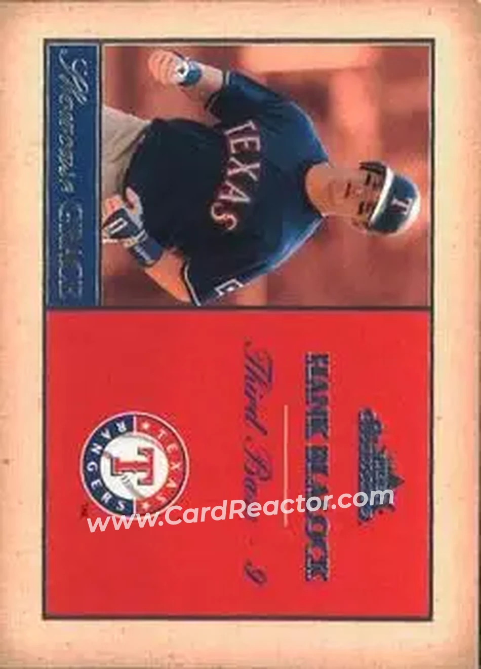 2004 Fleer Showcase - Showcase Grace #11 SG - Hank Blalock - Texas Rangers - Front 2004 Fleer Showcase - Showcase Grace #11 SG - Hank Blalock - Texas Rangers - Front