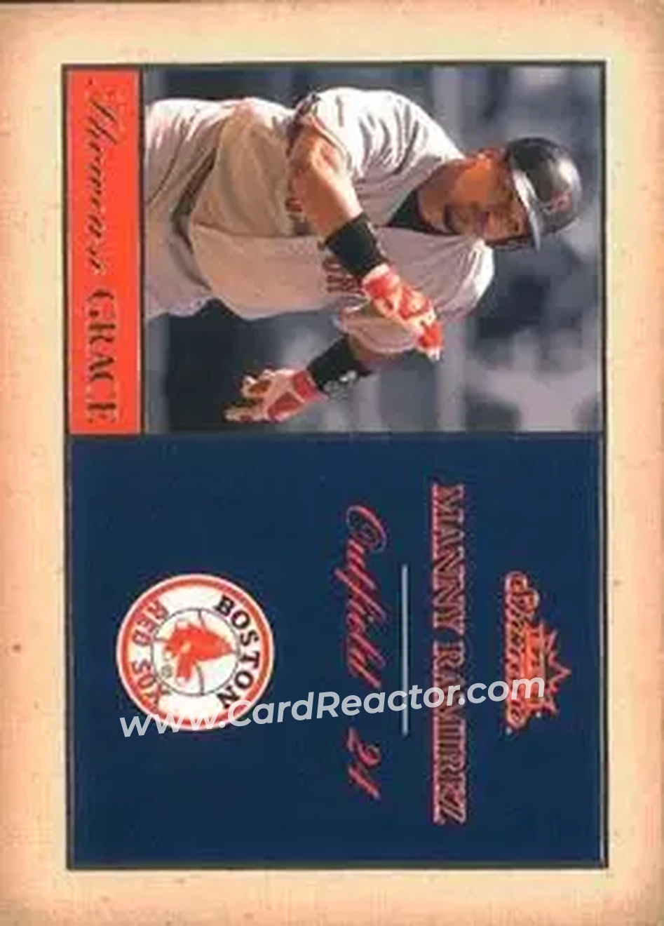 2004 Fleer Showcase - Showcase Grace #17 SG - Manny Ramirez - Boston Red Sox - Front