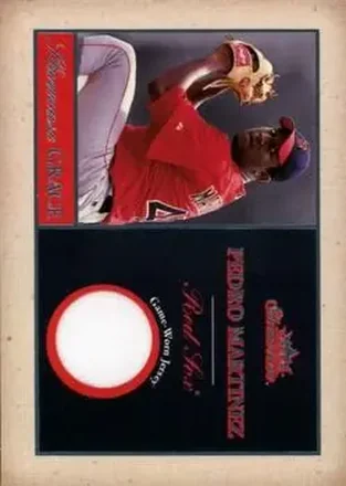 2004 Fleer Showcase - Showcase Grace Game-Worn #SG-PM - Pedro Martinez - Boston Red Sox