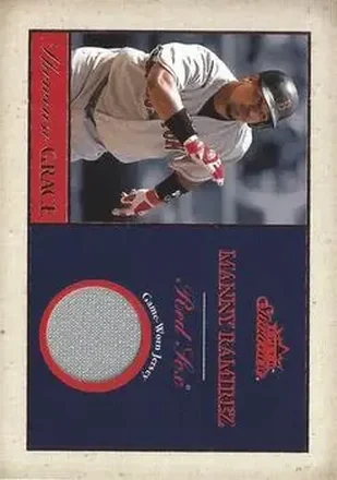 2004 Fleer Showcase - Showcase Grace Game-Worn Gold #SG-MR - Manny Ramirez - Boston Red Sox