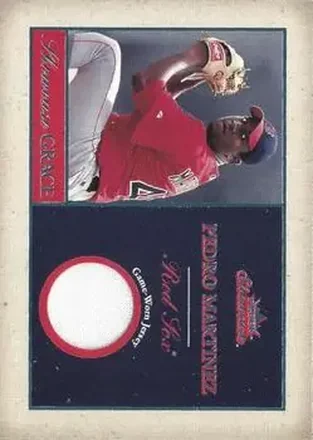 2004 Fleer Showcase - Showcase Grace Game-Worn Reward #SG-PM - Pedro Martinez - Boston Red Sox