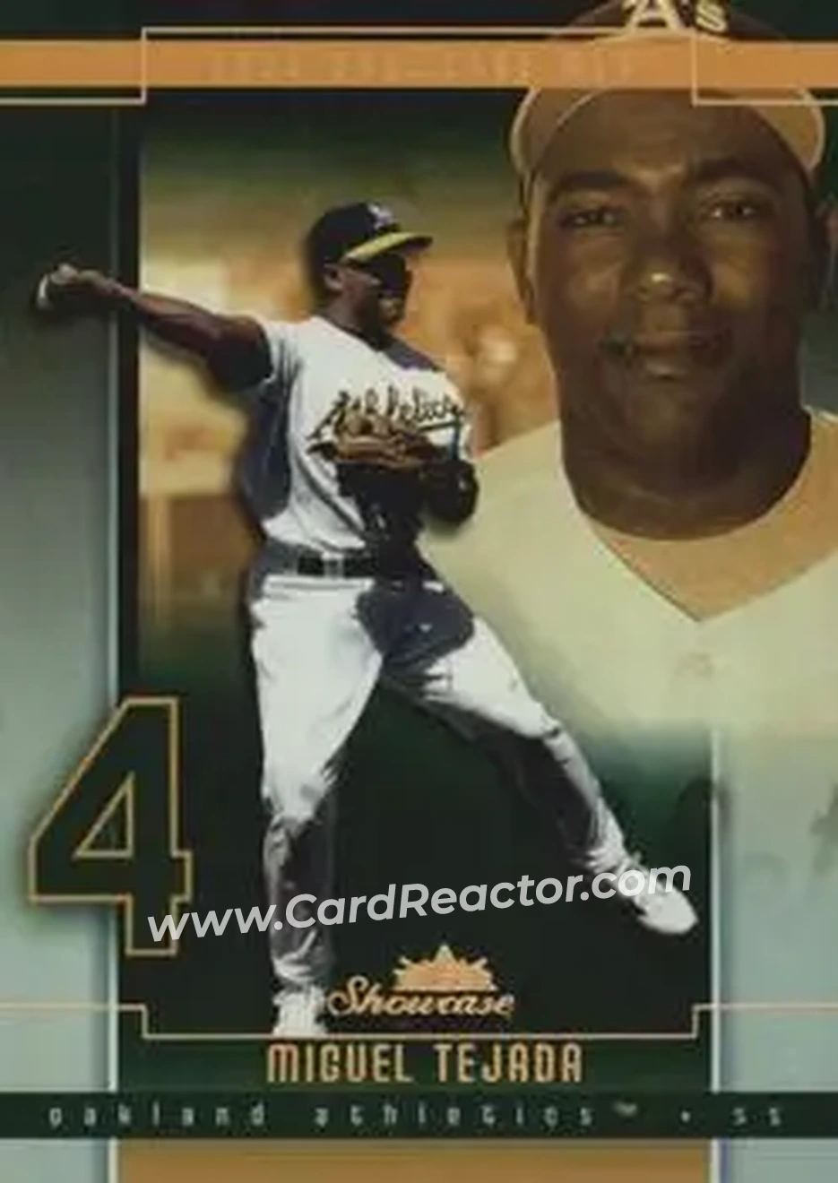 2004 Fleer Showcase - Legacy Collection #99 - Miguel Tejada - Oakland Athletics - Front