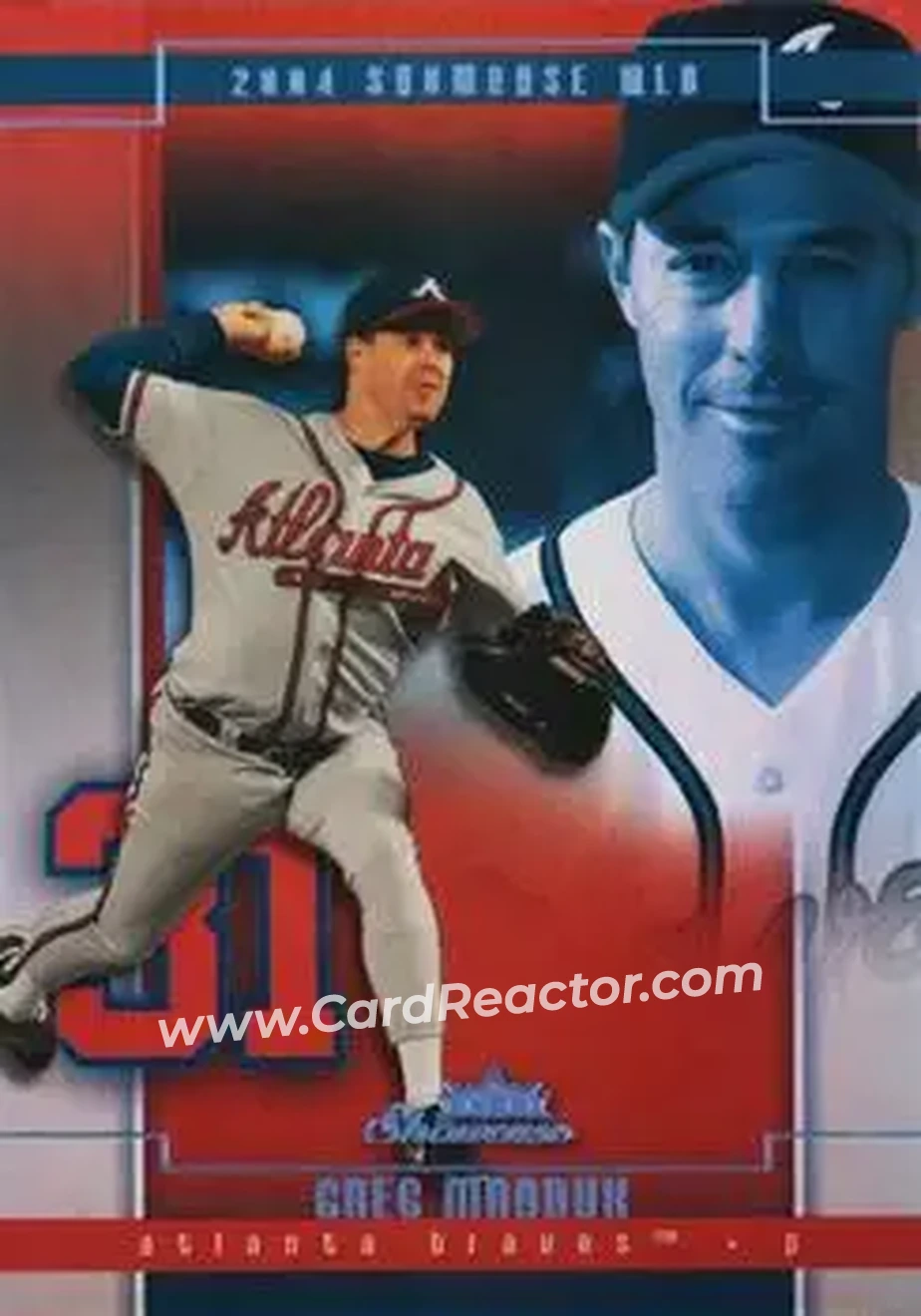2004 Fleer Showcase - Masterpiece Collection #87 - Greg Maddux - Atlanta Braves - Front
