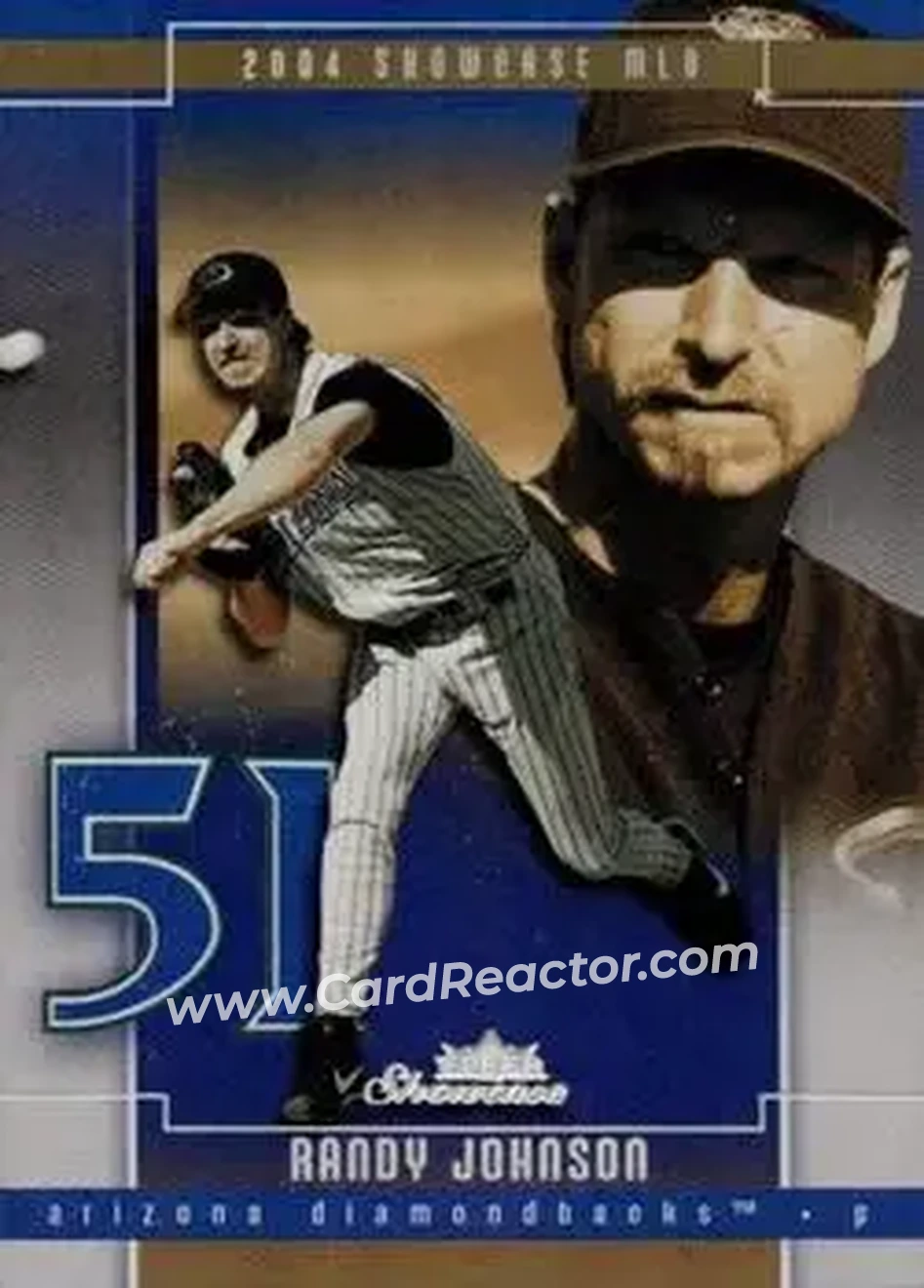 2004 Fleer Showcase - Masterpiece Collection #96 - Randy Johnson - Arizona Diamondbacks - Front