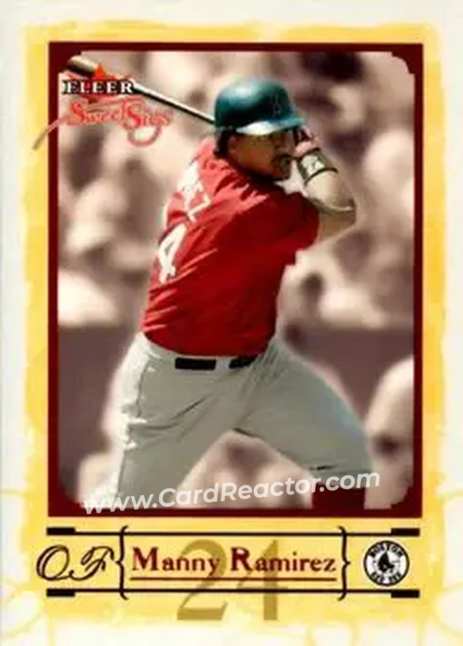 2004 Fleer Sweet Sigs #1 - Manny Ramirez - Boston Red Sox - Front