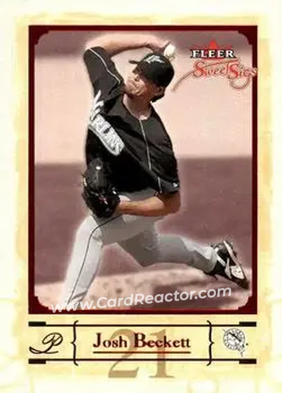 2004 Fleer Sweet Sigs #3 - Josh Beckett - Florida Marlins - Front 2004 Fleer Sweet Sigs #3 - Josh Beckett - Florida Marlins - Front