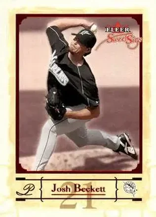 2004 Fleer Sweet Sigs #3 - Josh Beckett - Florida Marlins