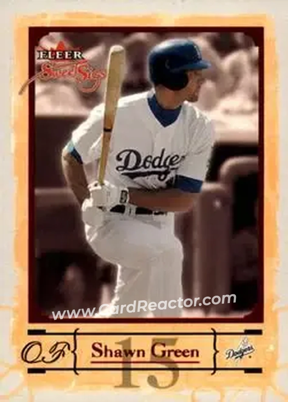 2004 Fleer Sweet Sigs #4 - Shawn Green - Los Angeles Dodgers - Front