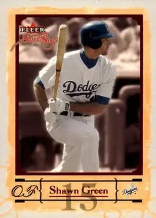2004 Fleer Sweet Sigs #4 - Shawn Green - Los Angeles Dodgers