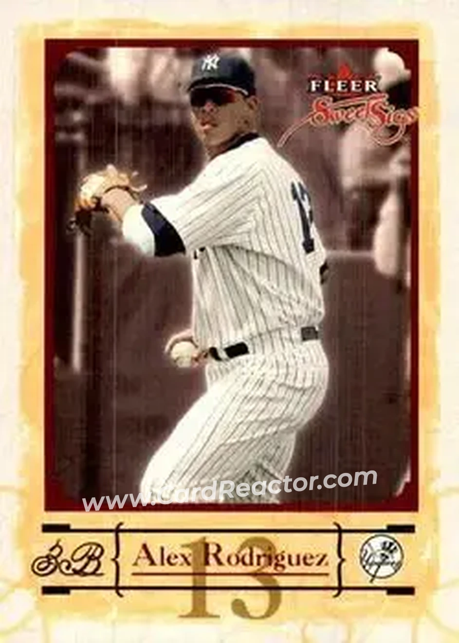 2004 Fleer Sweet Sigs #9 - Alex Rodriguez - New York Yankees - Front