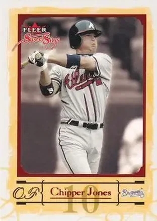 2004 Fleer Sweet Sigs #10 - Chipper Jones - Atlanta Braves