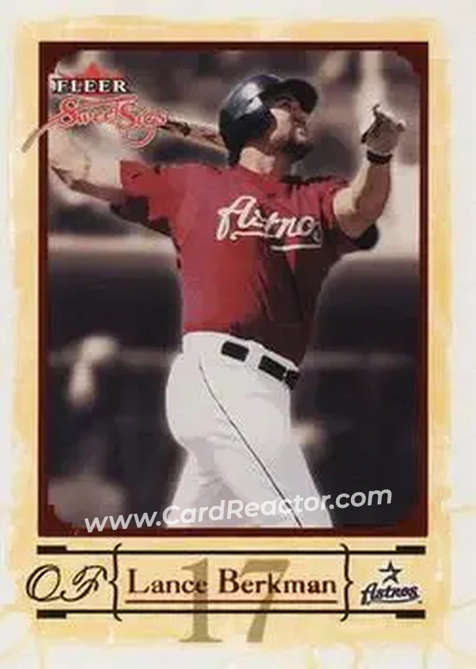 2004 Fleer Sweet Sigs #13 - Lance Berkman - Houston Astros - Front