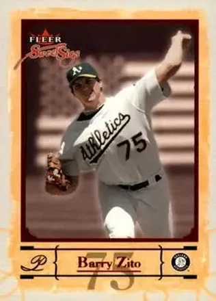 2004 Fleer Sweet Sigs #15 - Barry Zito - Oakland Athletics