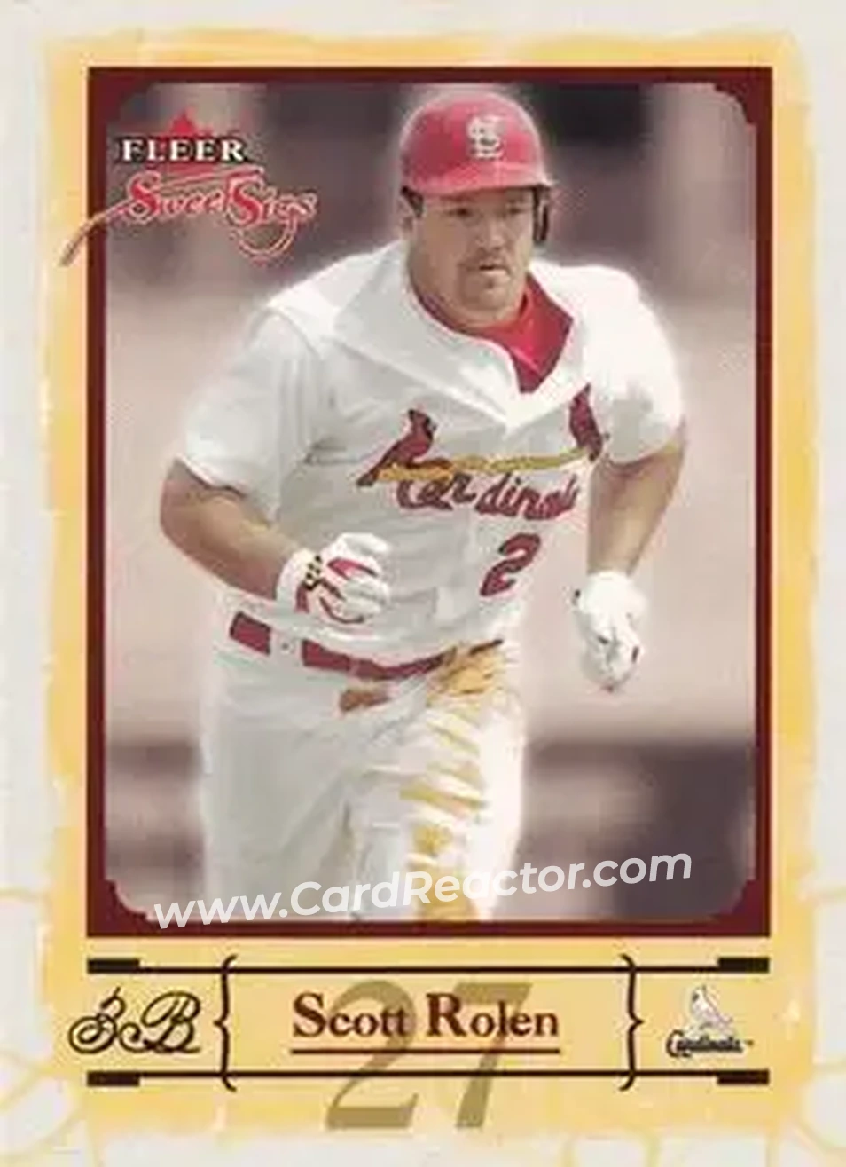 2004 Fleer Sweet Sigs #17 - Scott Rolen - St. Louis Cardinals - Front