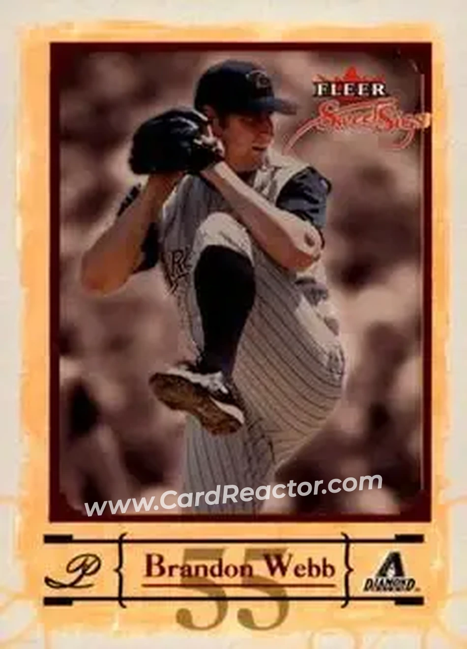 2004 Fleer Sweet Sigs #19 - Brandon Webb - Arizona Diamondbacks - Front
