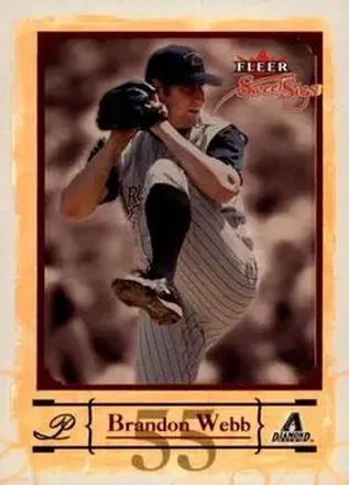 2004 Fleer Sweet Sigs #19 - Brandon Webb - Arizona Diamondbacks