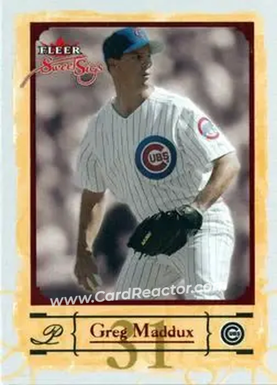 2004 Fleer Sweet Sigs #28 - Greg Maddux - Chicago Cubs - Front