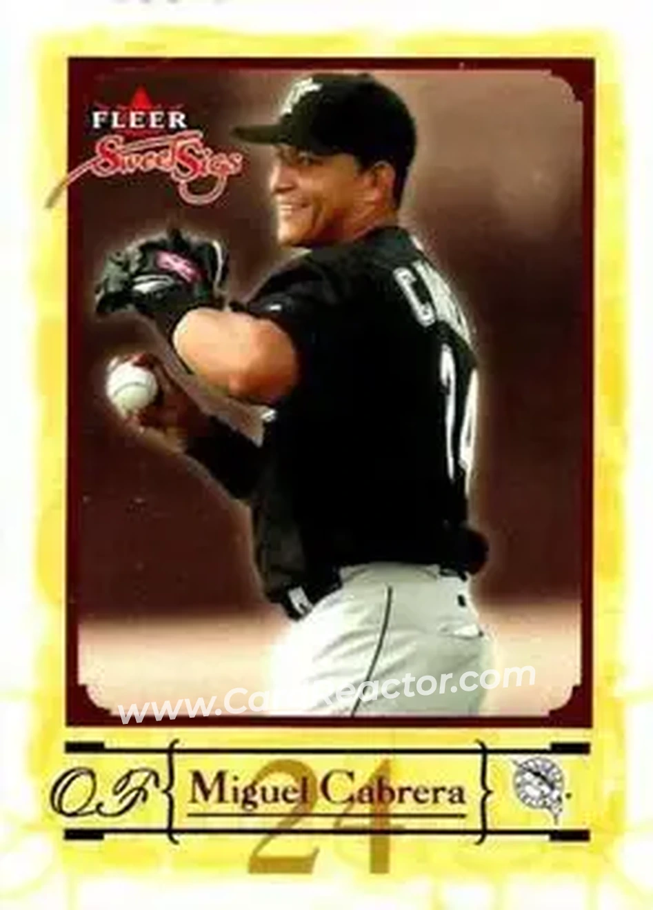 2004 Fleer Sweet Sigs #31 - Miguel Cabrera - Florida Marlins - Front 2004 Fleer Sweet Sigs #31 - Miguel Cabrera - Florida Marlins - Front