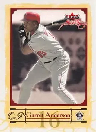2004 Fleer Sweet Sigs #36 - Garret Anderson - Anaheim Angels