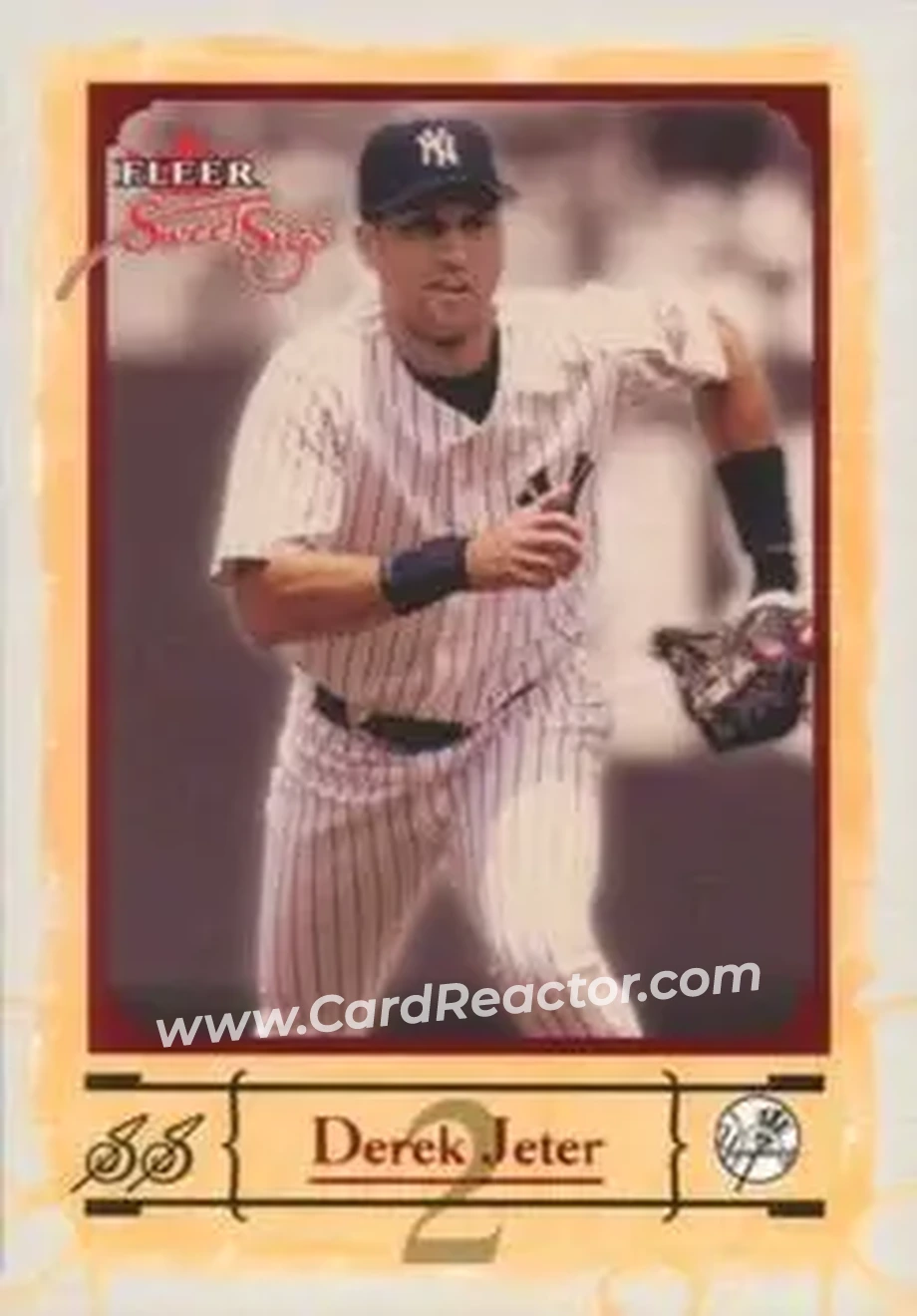 2004 Fleer Sweet Sigs #41 - Derek Jeter - New York Yankees - Front 2004 Fleer Sweet Sigs #41 - Derek Jeter - New York Yankees - Front