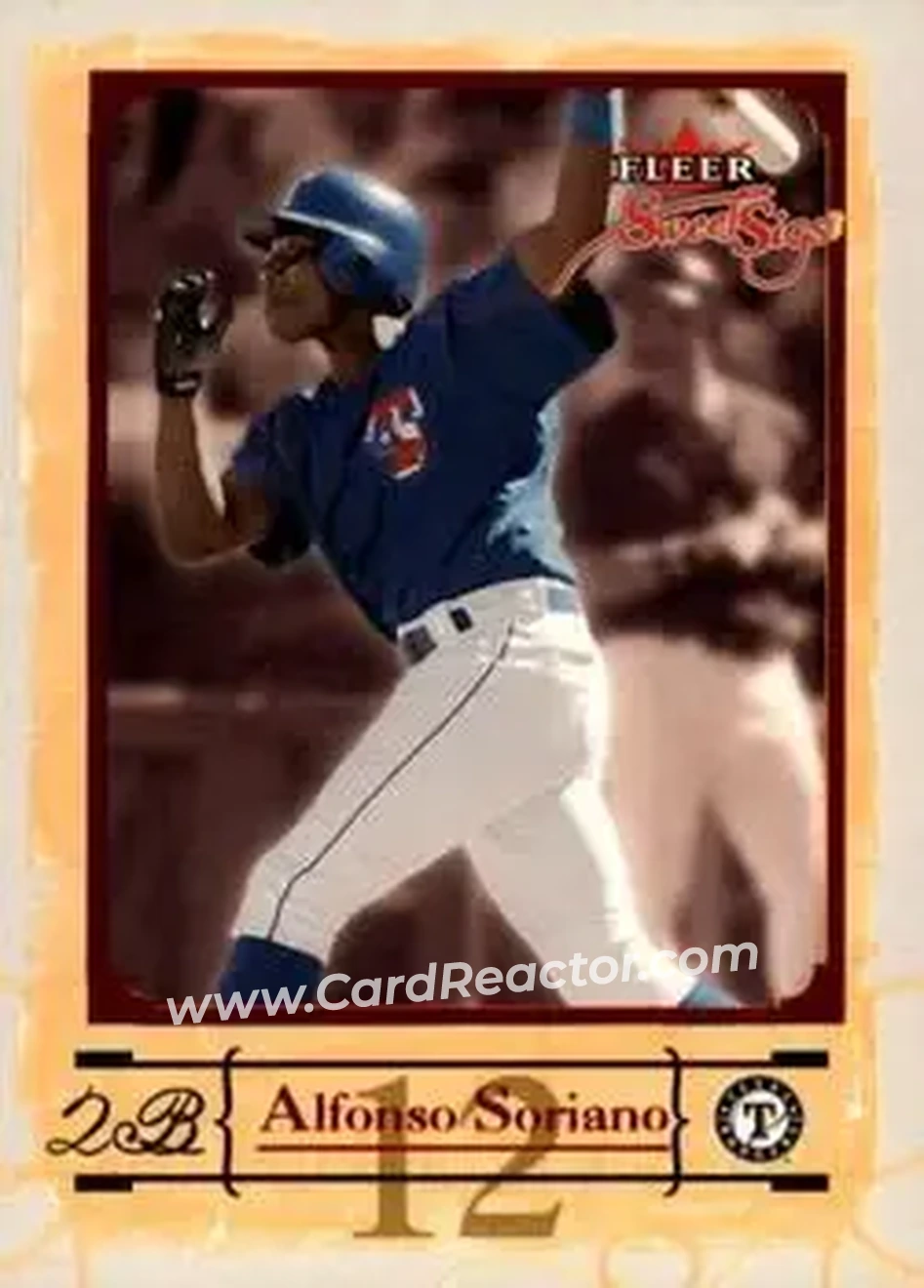 2004 Fleer Sweet Sigs #43 - Alfonso Soriano - Texas Rangers - Front