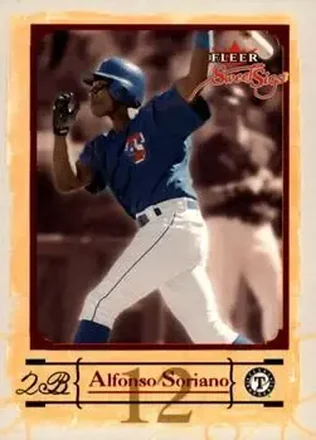 2004 Fleer Sweet Sigs #43 - Alfonso Soriano - Texas Rangers