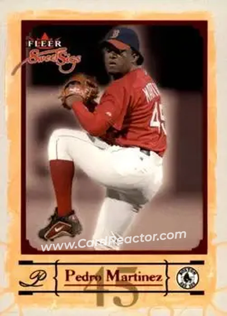 2004 Fleer Sweet Sigs #46 - Pedro Martinez - Boston Red Sox - Front