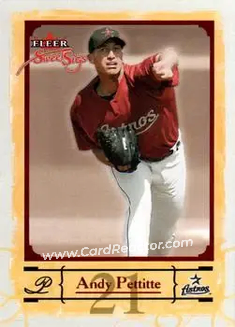 2004 Fleer Sweet Sigs #47 - Andy Pettitte - Houston Astros - Front